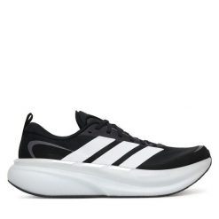 Buty do biegania adidas. Czarne buty do biegania męskie ADIDAS, bez wzorów, bez zapięcia, do biegania. Za 569.99 zł.