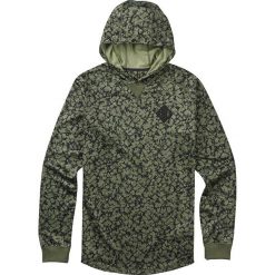 Bluza funkcyjna "Caption" w kolorze khaki. Brązowe bluzy nierozpinane męskie Burton, m, z aplikacjami, z materiału, z kapturem. W wyprzedaży za 211.95 zł.