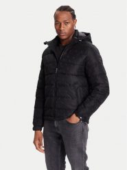 Guess Kurtka zimowa M5BL0B W2322 Czarny Relaxed Fit. Czarne kurtki męskie Guess, na zimę, m, z aplikacjami, z syntetyku, bez ramiączek, bez kaptura. Za 849.99 zł.