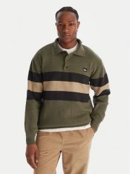 Quiksilver Sweter Cooper EQYSW03331 Zielony Regular Fit. Zielone swetry męskie Quiksilver, bez wzorów, z syntetyku, bez kołnierzyka, bez ramiączek. Za 549.99 zł.