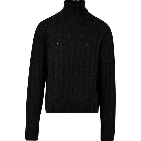 Sweter z golfem Urban Classics. Czarne swetry męskie Urban Classics, bez wzorów, bez kołnierzyka, bez ramiączek. Za 224.00 zł.