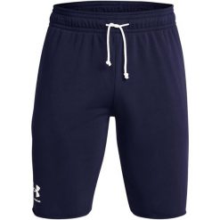 Spodenki Under Armour Ua Rival Terry, Mężczyźni. Białe szorty sportowe męskie Under Armour, bez wzorów, z bawełny, sportowe. Za 258.50 zł.