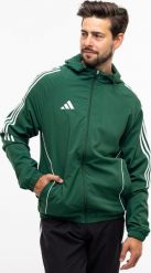 Kurtka męska Adidas Kurtka męska adidas Tiro 24 zielona IM8810 XL. Zielone kurtki męskie ADIDAS, m, bez wzorów, bez ramiączek, bez kaptura. Za 155.10 zł.