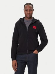 Hugo Bluza Daple212 50447972 Czarny Regular Fit. Czarne bluzy rozpinane męskie Hugo, m, bez wzorów, z bawełny, bez ramiączek, bez kaptura. Za 499.99 zł.