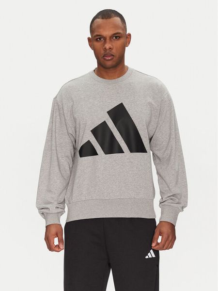 Adidas Bluza Essentials Big Logo JE8952 Szary Regular Fit. Szare bluzy nierozpinane męskie ADIDAS, m, bez wzorów, z bawełny, bez ramiączek, bez kaptura. Za 139.99 zł.