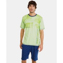 Piżama męska rozm. XXL P241303 Green H70. Zielone piżamy męskie Massana Homewear, m, bez wzorów, bez kołnierzyka, bez ramiączek. Za 199.00 zł.