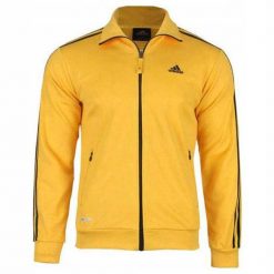 Bluza męska sportowa Adidas SUNSHINE. Żółte bluzy nierozpinane męskie ADIDAS, m, bez wzorów, sportowe, bez ramiączek, bez kaptura. W wyprzedaży za 99.00 zł.