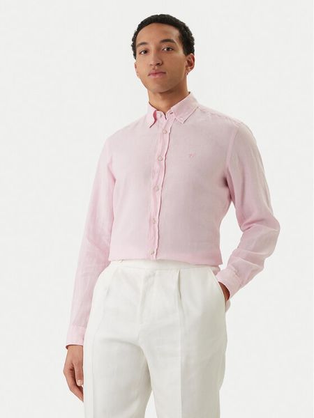 BOSS Koszula H-Liam 50556077 Różowy Regular Fit. Czerwone koszule męskie Boss, m, bez wzorów, ze lnu, bez kołnierzyka, bez ramiączek. Za 599.99 zł.