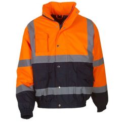 Dwukolorowa Kurtka Męska Typu Bomber. Brązowe kurtki męskie YOKO, m, bez wzorów, sportowe, bez ramiączek, bez kaptura. Za 269.99 zł.