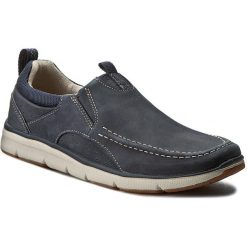 Półbuty CLARKS - Orson Row 261259567 Navy Nubuck. Codzienne półbuty męskie marki Clarks. W wyprzedaży za 299.00 zł.