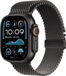 Smartwatch Apple Watch Ultra 2 GPS + Cellular 49mm Black Titanium Case Milanese Loop Czarny (MX5U3RB/A). Czarne zegarki smartwatch Apple. Za 3,007.40 zł.