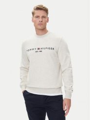 Tommy Hilfiger Bluza Logo MW0MW11596 Beżowy Regular Fit. Brązowe bluzy nierozpinane męskie Tommy Hilfiger, m, bez wzorów, z bawełny, bez ramiączek, bez kaptura. Za 369.99 zł.