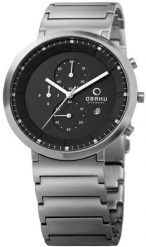 Zegarek męski Obaku Denmark V147GCBSC1 srebrny. Szare zegarki męskie Obaku, srebrne. Za 612.00 zł.