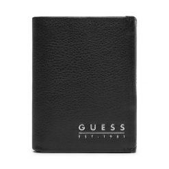 Portfel Guess. Czarne portfele męskie Guess, z aplikacjami. Za 159.99 zł.