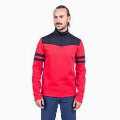 Longsleeve termoaktywny męski Rossignol Resort 12 Zip. Czerwone bielizna termoaktywna męska Rossignol, m, bez wzorów, bez ramiączek, narciarskie. Za 499.99 zł.