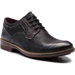 Półbuty CANGURO - A187-100 Black/Black. Czarne codzienne półbuty męskie Canguro, z materiału, klasyczne. W wyprzedaży za 159.00 zł.