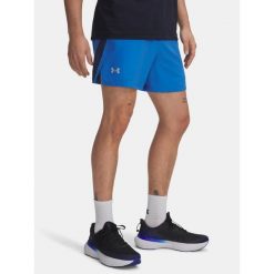 Spodenki treningowe męskie Under Armour Launch 5 Inch Shorts. Niebieskie szorty sportowe męskie Under Armour, bez wzorów. Za 146.99 zł.
