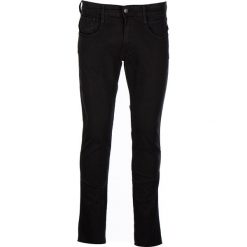 Dżinsy "Anbass" - Slim fit - w kolorze czarnym. Czarne jeansy męskie Replay Men, z aplikacjami, klasyczne. W wyprzedaży za 241.95 zł.