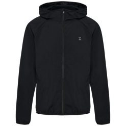 Kurtka wodoodporna Hummel Pulse. Czarne kurtki męskie HUMMEL, m, bez wzorów, bez ramiączek, bez kaptura. Za 294.50 zł.
