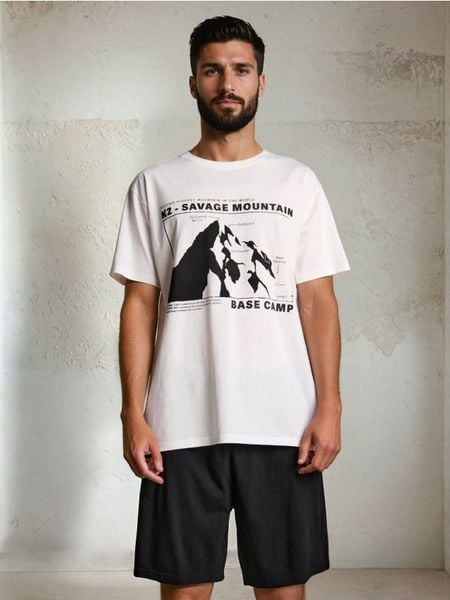 Piżama dwuczęściowa z kieszeniami - wielobarwny. Piżamy męskie Sinsay, l, bez wzorów, bez kołnierzyka, bez ramiączek. Za 39.99 zł.