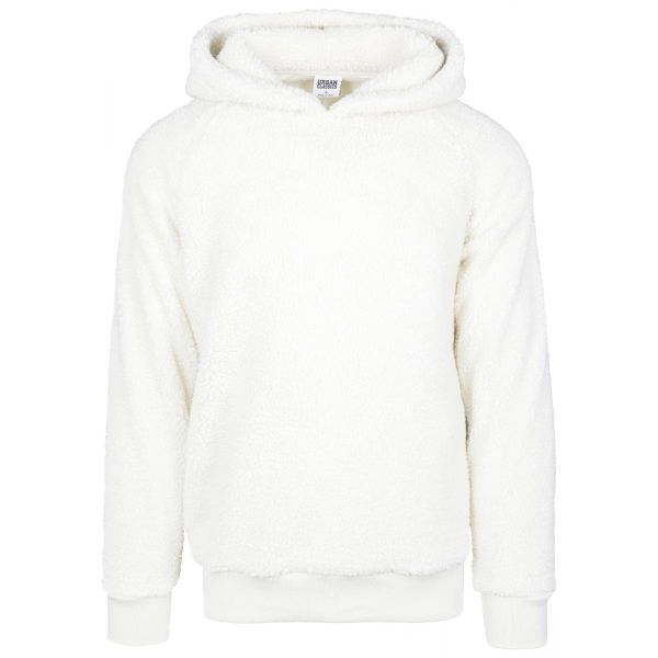 Bluza z kapturem Urban Classic sherpa. Białe bluzy nierozpinane męskie Urban Classics, m, bez wzorów, z kapturem. Za 241.50 zł.