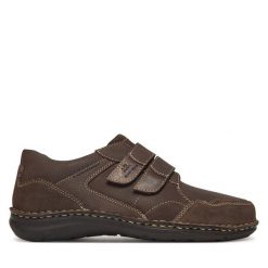 Półbuty Josef Seibel. Brązowe codzienne półbuty męskie Josef Seibel, bez wzorów, bez obcasa, bez zapięcia. Za 309.99 zł.