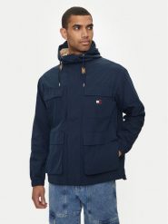 Tommy Jeans Parka Utility DM0DM18905 Granatowy Regular Fit. Niebieskie parki męskie Tommy Jeans, m, bez wzorów, z jeansu, bez kaptura. Za 539.99 zł.