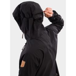 Kurtka przeciwdeszczowa męska Fjallraven Keb Eco-Shell Jacket. Czarne kurtki męskie Fjällräven, m, bez wzorów, sportowe, bez ramiączek, bez kaptura. Za 1,784.99 zł.