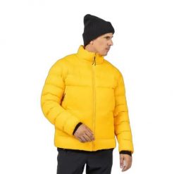 Kurtka puchowa Rossignol Aretu. Żółte kurtki męskie Rossignol, m, bez wzorów, z puchu, bez ramiączek, bez kaptura. Za 1,051.50 zł.