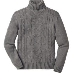 Sweter z golfem bonprix szary melanż. Szare swetry męskie bonprix, melanż, z golfem. Za 89.99 zł.