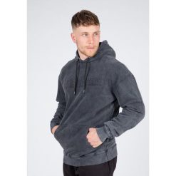 Crowley Męskie Oversize bluza z kapturem - Washed Szary. Szare bluzy nierozpinane męskie GORILLA WEAR, l, bez wzorów, bez ramiączek, z kapturem. W wyprzedaży za 298.25 zł.