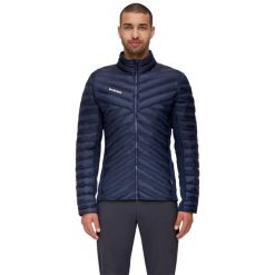 Kurtka trekkingowa męska Mammut Albula IN Hybrid. Niebieskie kurtki męskie Mammut, m, bez wzorów, z poliamidu, bez ramiączek, bez kaptura. Za 801.55 zł.