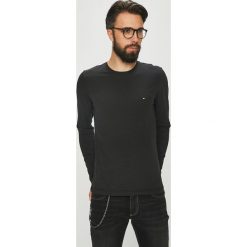 Tommy Hilfiger - T-shirt. Czarne koszulki męskie z długim rękawem Tommy Hilfiger, m, bez wzorów, z bawełny, bez kołnierzyka, bez ramiączek. W wyprzedaży za 129.90 zł.