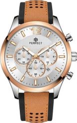 Zegarek Perfect Zegarek męski na pasku duży solidny złoty Perfect CH01L NoSize. Żółte zegarki męskie Perfect, złote. Za 139.99 zł.