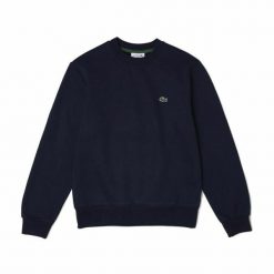 Bluza bez kaptura Męska Lacoste Ciemnoniebieski. Niebieskie bluzy nierozpinane męskie Lacoste, m, bez wzorów, sportowe, bez ramiączek, bez kaptura. W wyprzedaży za 424.20 zł.