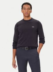 BOSS Sweter K_Ever-X 50541940 Granatowy Regular Fit. Niebieskie kardigany męskie Boss, l, bez wzorów, z bawełny, bez ramiączek. Za 549.99 zł.