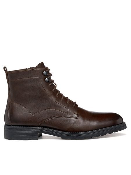 Geox Kozaki U Redclif U56LXA 0003C C6009 Brązowy. Brązowe buty zimowe męskie Geox, bez wzorów, ze skóry, bez obcasa, bez zapięcia. Za 509.99 zł.