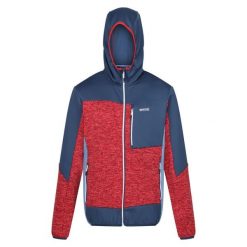 Bluza Polarowa Męska Melanżowy Z Kapturem Cadford VI. Czerwone bluzy z kapturem męskie Regatta, m, bez wzorów, z polaru, z kapturem. Za 88.99 zł.