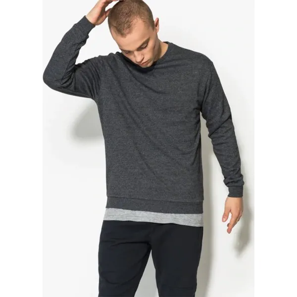 Confront Bluza Tom , szary, rozmiar L. Szare bluzy nierozpinane męskie Confront, l, bez wzorów, z bawełny, biznesowe, bez ramiączek, bez kaptura. W wyprzedaży za 44.99 zł.