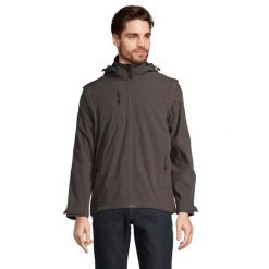 Kurtka Soft Shell Dla Dorosłych Unisex Falcon 3 W 1. Brązowe kurtki męskie SOL'S, m, bez wzorów, sportowe, bez ramiączek, bez kaptura. Za 576.99 zł.