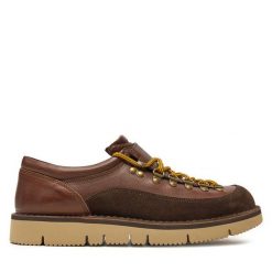 Półbuty Fracap. Brązowe codzienne półbuty męskie Fracap, bez wzorów, bez obcasa, bez zapięcia. Za 1,439.00 zł.
