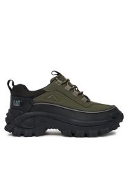 CAT Footwear Sneakersy Intruder Galosh 2.0 Low WP P111620 Zielony. Zielone buty sportowe na co dzień męskie CAT Footwear, m, bez wzorów, ze skóry, bez ramiączek, bez kaptura. Za 419.99 zł.