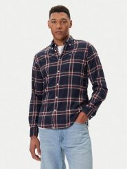Barbour Koszula Crossfell MSH4995BL53 Granatowy Tailored Fit. Niebieskie koszule męskie Barbour, l, bez wzorów, z bawełny, bez kołnierzyka, bez ramiączek. Za 419.99 zł.