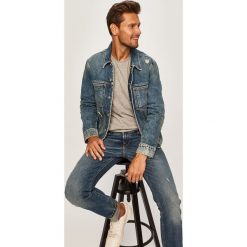 Calvin Klein Jeans - Kurtka. Niebieskie kurtki męskie Calvin Klein Jeans, l, bez wzorów, z bawełny, bez ramiączek, bez kaptura. W wyprzedaży za 319.90 zł.