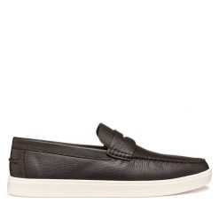 Mokasyny Geox. Brązowe mokasyny męskie Geox, bez zapięcia. Za 329.99 zł.