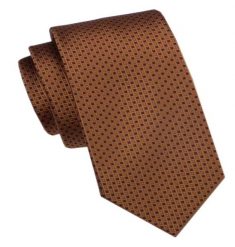 Elegancki Męski Krawat - Alties - Jasny Brąz w Drobny Wzór. Krawaty i muchy męskie Alties, bez wzorów, z tkaniny, eleganckie. Za 49.00 zł.