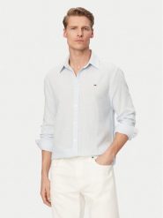 Tommy Jeans Koszula DM0DM22761 Niebieski jasny Regular Fit. Niebieskie koszule męskie Tommy Jeans, m, bez wzorów, z jeansu, bez kołnierzyka, bez ramiączek. Za 369.99 zł.