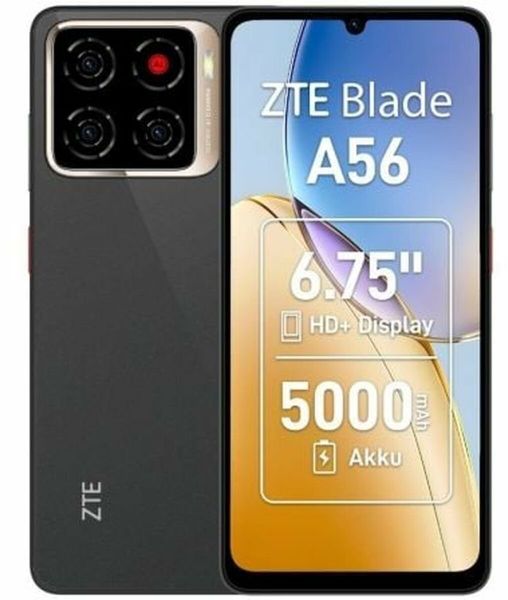 ZTE Blade A56 - 4G Smartphone - Dual-SIM - RAM 4 GB / Interner Speicher 64 GB - microSD slot - 6.75" - 1600 x 720 Pixel (90 Hz) - Triple-Kamera 13 MP,. Smartfony ZTE. Za 478.00 zł.