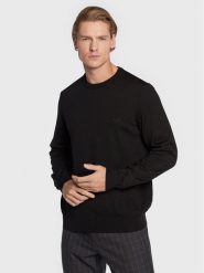 Boss Sweter Botto-L 50476364 Czarny Regular Fit. Czarne kardigany męskie Boss, l, bez wzorów, z wełny, bez ramiączek. Za 419.99 zł.