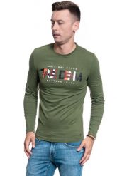 MĘSKI LONGSLEEVE MUSTANG ANTON C RUBBER 1009977 6348. Koszulki męskie z długim rękawem Mustang, m, bez wzorów, bez kołnierzyka, bez ramiączek. W wyprzedaży za 39.99 zł.